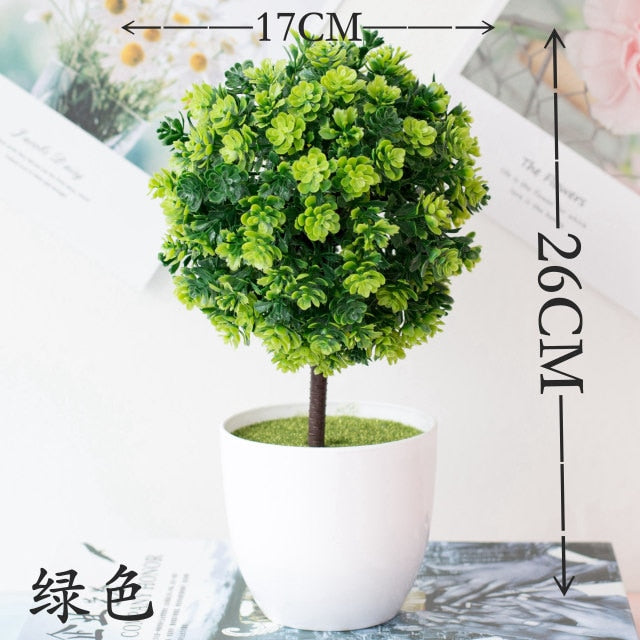 Green Artificial Pine Tree Monstera Persian Grass Eucalyptus Plants Bonsai Home Accessories Bedroom Living Room Decor fake Plant
