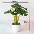 Green Artificial Pine Tree Monstera Persian Grass Eucalyptus Plants Bonsai Home Accessories Bedroom Living Room Decor fake Plant