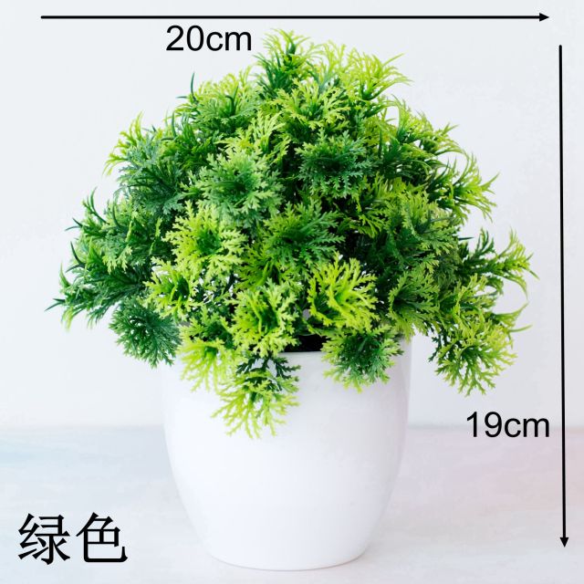 Green Artificial Pine Tree Monstera Persian Grass Eucalyptus Plants Bonsai Home Accessories Bedroom Living Room Decor fake Plant