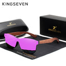 KINGSEVEN Natural Wooden Sunglasses Men Polarized Fashion Sun Glasses Original Wood Oculos De Sol Masculino