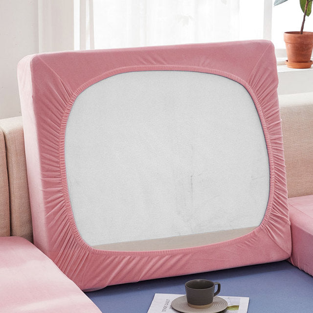 Velvet sofa seat cover cushion cover thick Jacquard solid soft stretch sofa slipcovers funiture protector