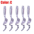 5Pcs Curly Worms Soft Bait 55mm 2g Jig Wobblers Fishing Lure Shrimp Smell Silicone Artificial Baits Carp Bass Lures Pesca Tackle