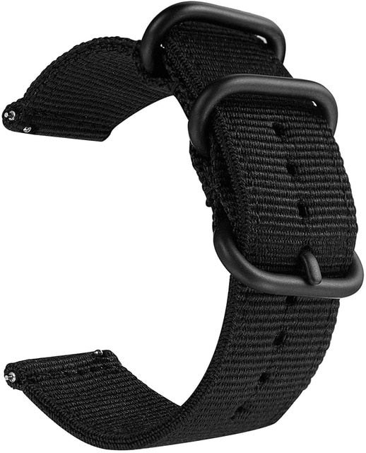 Quick Release Watch Strap for Men Women Premium Nylon NATO Watch Band with Black Stainless Buckle -18mm, 20mm,22mm,24mm