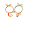 QiLuxy 2pcs\Set Cute Cartoon Couple Bracelet Magnet Ball Hand Men and Women Gift Friendship Charms Elastic Rope Jewelry