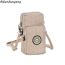 Small Shoulder Bags Nylon Women Mobile Phone Bags Mini Female Messenger Purse Lady Wallet New 2021