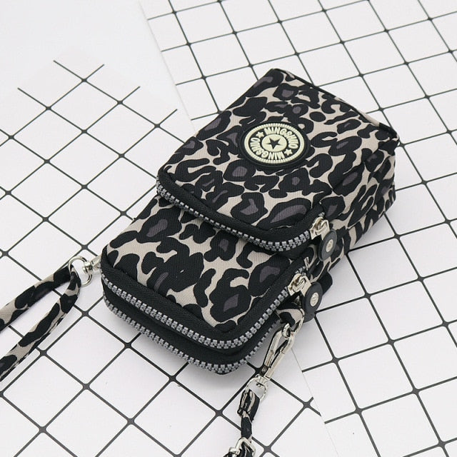 Small Shoulder Bags Nylon Women Mobile Phone Bags Mini Female Messenger Purse Lady Wallet New 2021