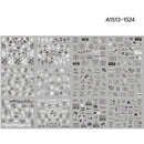 12 Designs summer flower leaf Nail Water Decals Sexy lips finger Sexy girl Transfer Slider Russia Words Manicure Tattoos Set