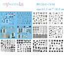 12 Designs summer flower leaf Nail Water Decals Sexy lips finger Sexy girl Transfer Slider Russia Words Manicure Tattoos Set