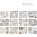 12 Designs summer flower leaf Nail Water Decals Sexy lips finger Sexy girl Transfer Slider Russia Words Manicure Tattoos Set