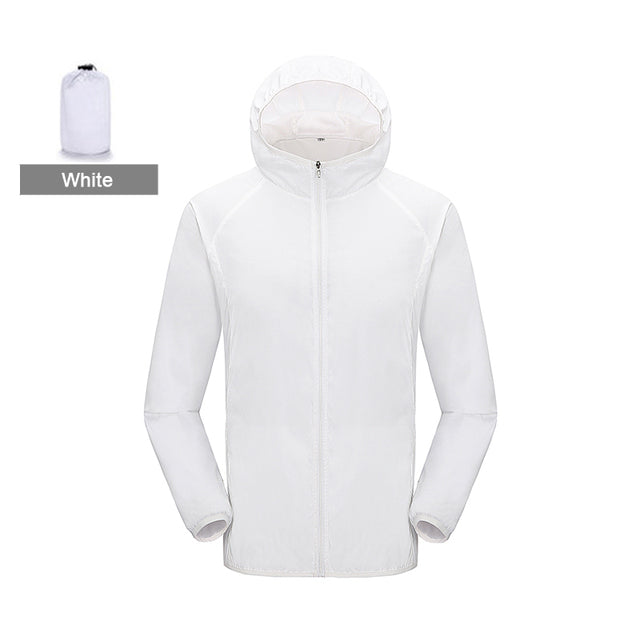 LNGXO Hiking Waterproof Jacket Women Men Camping Running Sun-Protective Windbreaker Quick Dry Outdoor Sport Rain Coat Unisex