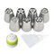 18 Pcs/Set Icing Piping Nozzles Russian Piping Tips Cake Decorating Russian Flower Tips 10 Pastry Bags 1 Tri-Color Coupler   628