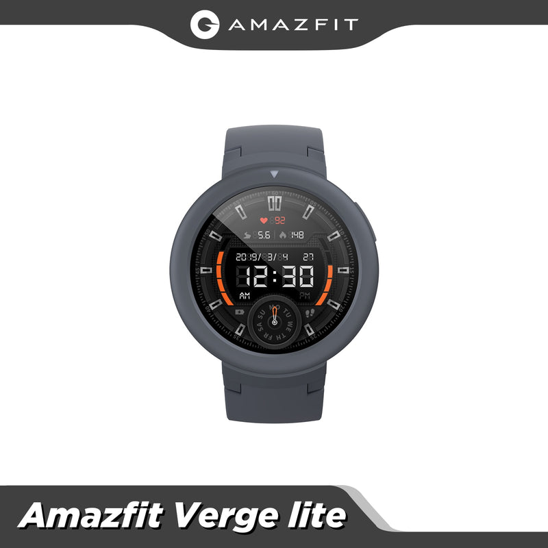 In stock Global Amazfit Verge Lite Smartwatch IP68 Smart Watch GPS GLONASS Long Battery Life AMOLED Display for Android iOS