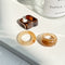 17KM 3pcs Korean Geometric Transparent Resin Acrylic Rings Set For Women Fashion Crystal Rings 2021 Trend Jewelry Gifts