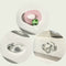 17KM 3pcs Korean Geometric Transparent Resin Acrylic Rings Set For Women Fashion Crystal Rings 2021 Trend Jewelry Gifts