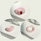 17KM 3pcs Korean Geometric Transparent Resin Acrylic Rings Set For Women Fashion Crystal Rings 2021 Trend Jewelry Gifts