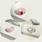 17KM 3pcs Korean Geometric Transparent Resin Acrylic Rings Set For Women Fashion Crystal Rings 2021 Trend Jewelry Gifts