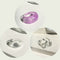 17KM 3pcs Korean Geometric Transparent Resin Acrylic Rings Set For Women Fashion Crystal Rings 2021 Trend Jewelry Gifts
