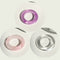 17KM 3pcs Korean Geometric Transparent Resin Acrylic Rings Set For Women Fashion Crystal Rings 2021 Trend Jewelry Gifts