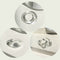 17KM 3pcs Korean Geometric Transparent Resin Acrylic Rings Set For Women Fashion Crystal Rings 2021 Trend Jewelry Gifts