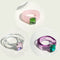 17KM 3pcs Korean Geometric Transparent Resin Acrylic Rings Set For Women Fashion Crystal Rings 2021 Trend Jewelry Gifts