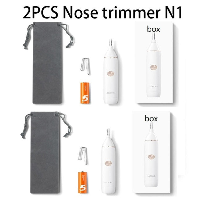 SOOCAS N1 Electric Nose hair trimmer Mini Portable Ear Trimmer for Men Nose Hair Shaver Waterproof  Safe Cleaner Tool Razor Men