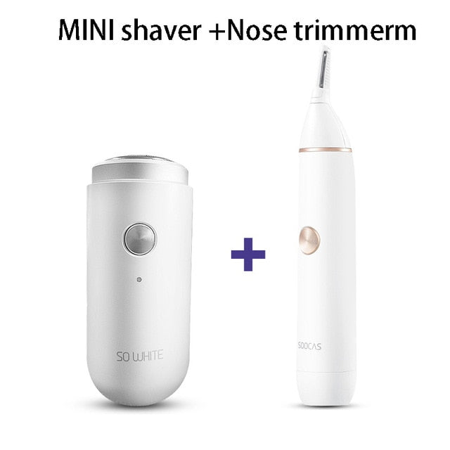 SOOCAS N1 Electric Nose hair trimmer Mini Portable Ear Trimmer for Men Nose Hair Shaver Waterproof  Safe Cleaner Tool Razor Men