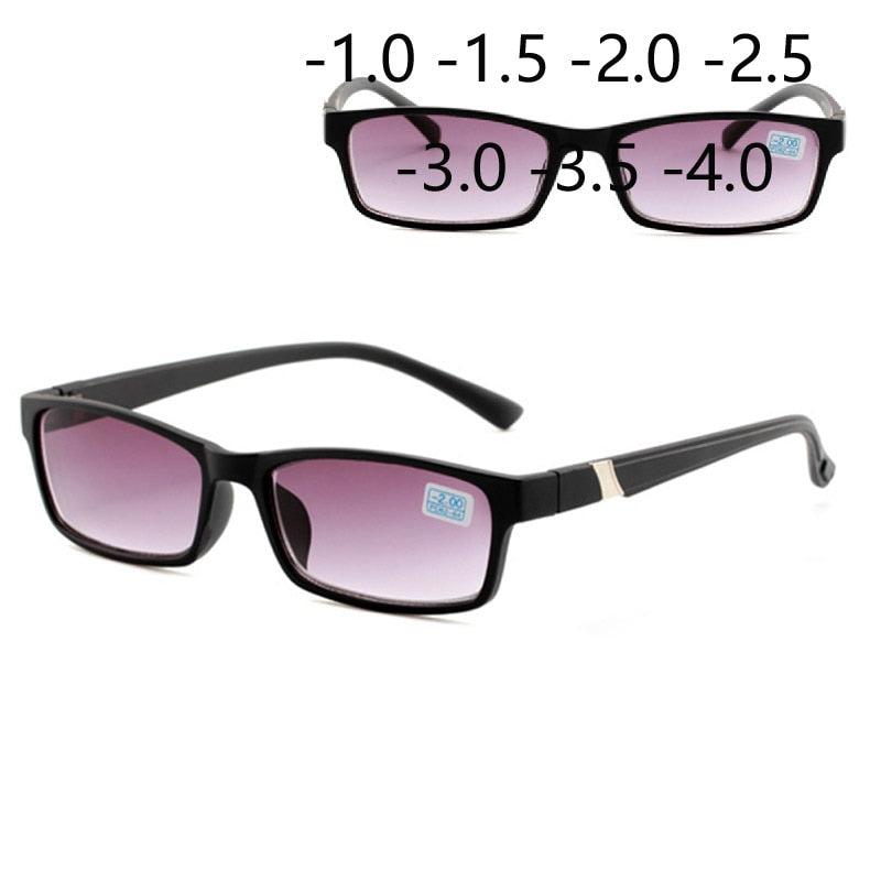 Finished Myopia Sunglasses For Unisex Gray Lens Student Diopter Myopia Glasses Women Men -1.0 -1.5 -2.0 -2.5 -3.0 -3.5 -4.0