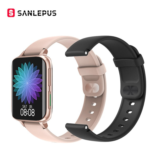 SANLEPUS 2021 New Smart Watch Men Women Bluetooth Call Watch Waterproof Smartwatch MP3 Player For OPPO Android Apple Xiaomi