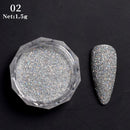 Nail Art Mirror Pigment Powder  Nail Glitters Metallic Color for Nail Art UV Gel Polishing Rose Gold Silver Colors