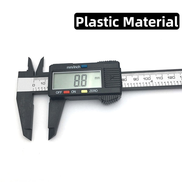 0-150mm Vernier Caliper Stainless Steel/Plastic LCD Digital Caliper 6 inch Instrument Depth Measuring Tools by PROSTORMER