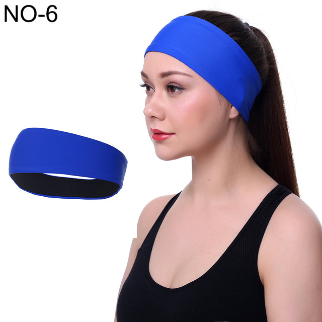 women Sports Headband Stretch Elastic men Yoga Running hair band for men Outdoor Sport Headwrap Fitness sports yoga  hair band