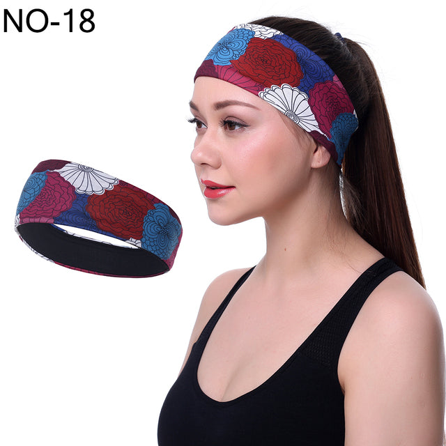 women Sports Headband Stretch Elastic men Yoga Running hair band for men Outdoor Sport Headwrap Fitness sports yoga  hair band