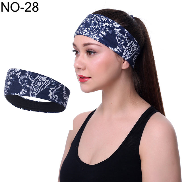 women Sports Headband Stretch Elastic men Yoga Running hair band for men Outdoor Sport Headwrap Fitness sports yoga  hair band