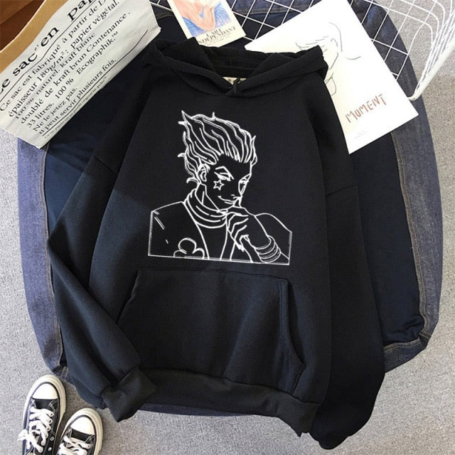2021 Hot Japanese Anime Manga Kawaii Hunter X Hunter Hoodies Men/Women Short Sleeve Sweatshirt Killua Zoldyck Hoddie For Teens