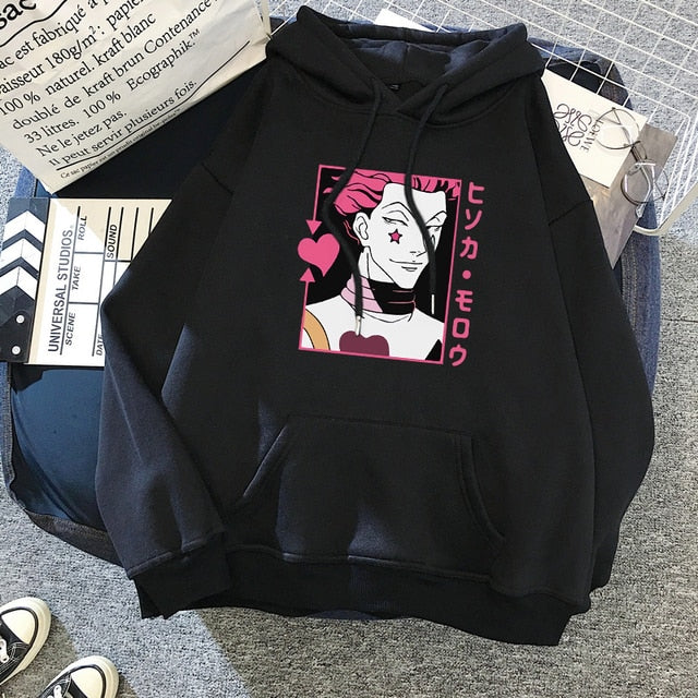 2021 Hot Japanese Anime Manga Kawaii Hunter X Hunter Hoodies Men/Women Short Sleeve Sweatshirt Killua Zoldyck Hoddie For Teens