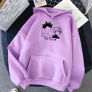 2021 Hot Japanese Anime Manga Kawaii Hunter X Hunter Hoodies Men/Women Short Sleeve Sweatshirt Killua Zoldyck Hoddie For Teens