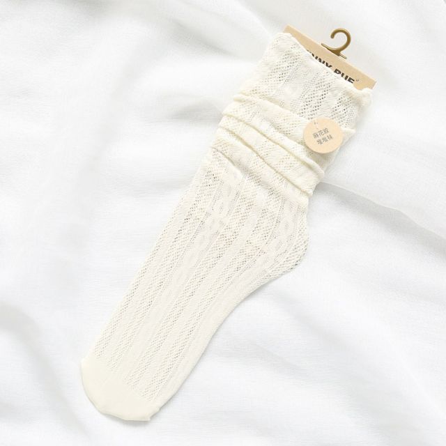 Woman Socks 1 Pair fashion Spring New Fashion Socks Summer Solid Hollow Out Women Soft Cute Long Socks For Women Mesh Thin Socks