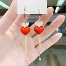 Tassel earrings high sense of 2020 new trendy earrings female Korean long fashion earrings elegant exquisite Women's Earrings