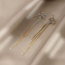 Tassel earrings high sense of 2020 new trendy earrings female Korean long fashion earrings elegant exquisite Women's Earrings