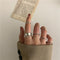 17KM Bohemian Gold Chain Rings Set For Women Fashion Boho Coin Snake Moon Rings Party 2021 Trend Jewelry Gift