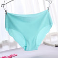 Solid Ladies Women Seamless Panties Ice Silk Underwear G String Underpants Sexy Lingerie Briefs Hipster Intimates