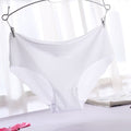 Solid Ladies Women Seamless Panties Ice Silk Underwear G String Underpants Sexy Lingerie Briefs Hipster Intimates