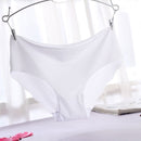 Solid Ladies Women Seamless Panties Ice Silk Underwear G String Underpants Sexy Lingerie Briefs Hipster Intimates