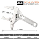 DTBD Multi-function Short Handle Universal Wrench Large Opening Bathroom Pipe Wrench  Adjustable Aluminum Alloy Repair Tool