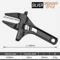 DTBD Multi-function Short Handle Universal Wrench Large Opening Bathroom Pipe Wrench  Adjustable Aluminum Alloy Repair Tool