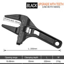 DTBD Multi-function Short Handle Universal Wrench Large Opening Bathroom Pipe Wrench  Adjustable Aluminum Alloy Repair Tool