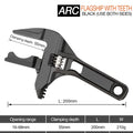 DTBD Multi-function Short Handle Universal Wrench Large Opening Bathroom Pipe Wrench  Adjustable Aluminum Alloy Repair Tool
