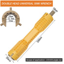 DTBD Multi-function Short Handle Universal Wrench Large Opening Bathroom Pipe Wrench  Adjustable Aluminum Alloy Repair Tool