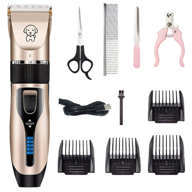 Dicway Pet Cat Hair Clippers for dogs Rechargeable Grooming Shaver professional Set Electric Shear Hair Trimmer for Animal kit