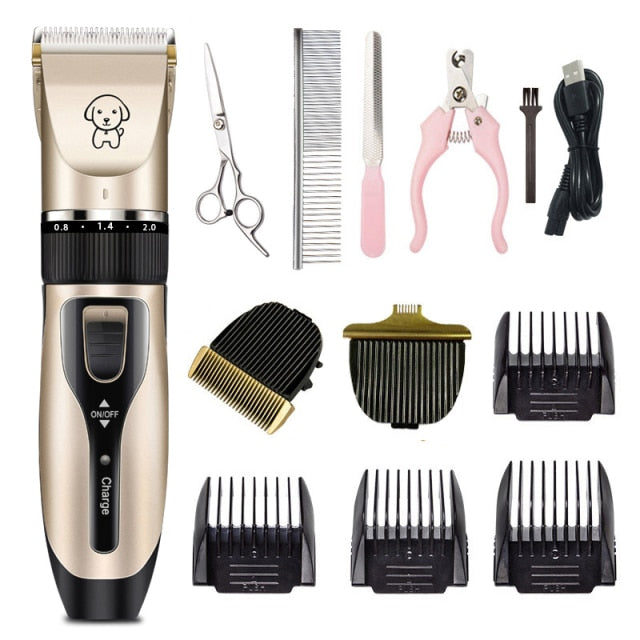 Dicway Pet Cat Hair Clippers for dogs Rechargeable Grooming Shaver professional Set Electric Shear Hair Trimmer for Animal kit